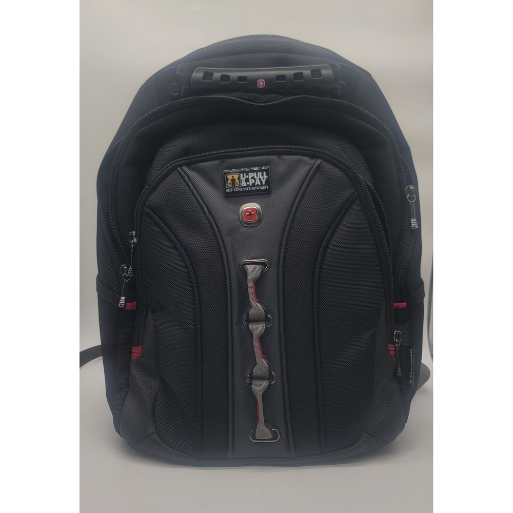 Wenger Industrial /Work Style Laptop Backpack Black‎ Travel School Work Bag